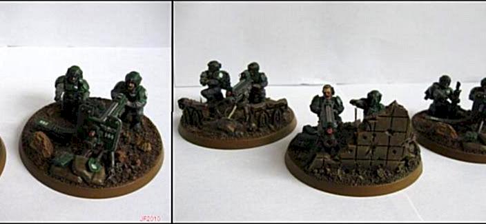 Imperial Guard Heavy Bolter Squad by Cornerpedler