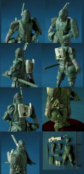 Alien commander (detail, with sword) 56mm by Papah