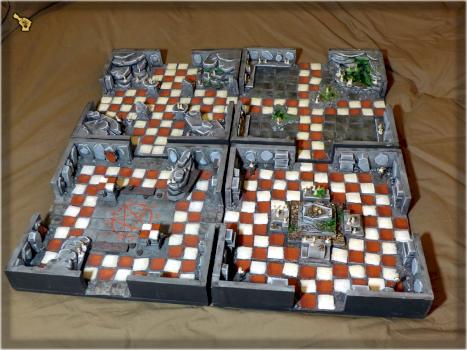 Scar_hand Painting - Super Dungeon Explore game board by Nazroth by Nazroth