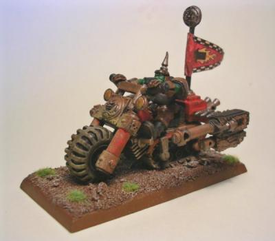 Ork on Warbike by darklord