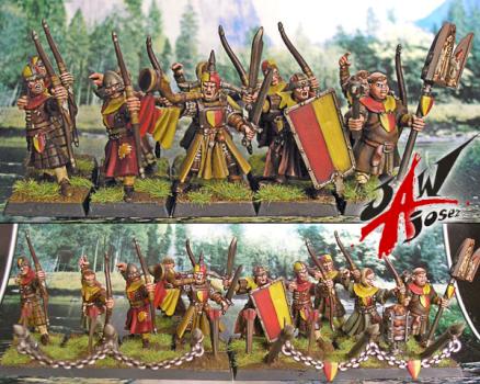 Bretonnian bowmen by josez