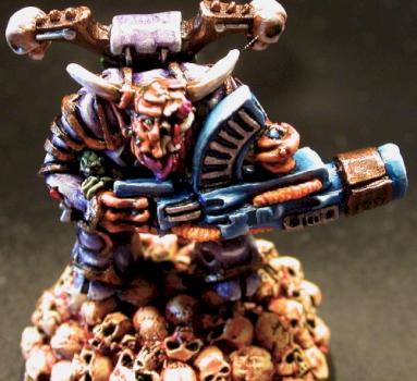 Nurgle Chaos Lord with Kai Gun by Muskie