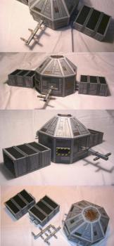 Scratchbuilt Star Wars Sluis Van Shipyard by darklord