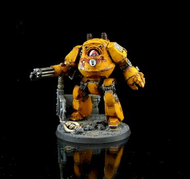 Imperial Fists Contemptor Drednought by MitchStevensMinis