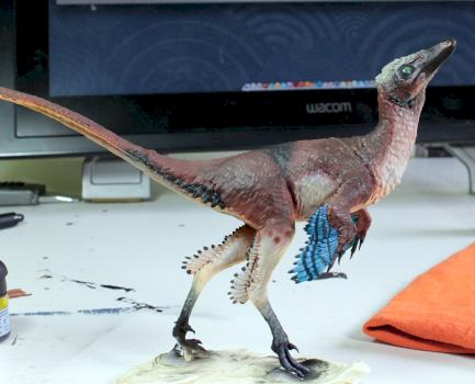 David Krentz´s Troodon WIP by dancing platypuss