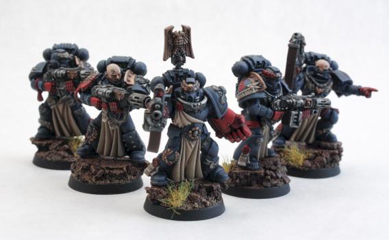 Crimson Fists Space Marines Sternguard Veterans by Nate668