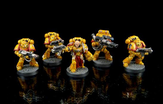 Imperial Fists Tactical Squad by MitchStevensMinis