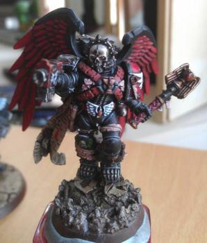 WIP: Blood Angels Chaplain Lemartes 2 by IronKobra