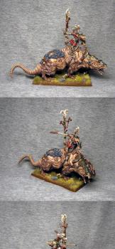 Skaven Warlord on Brood Horror by pesa