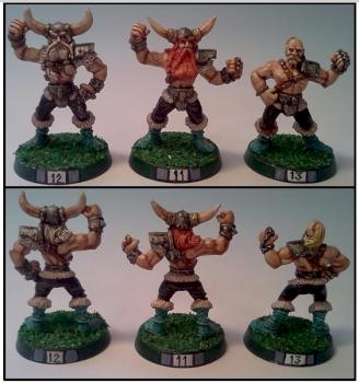 Blood Bowl Norse Linemen by Lou Rollins