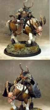 Carrowek of Carn Dhu - War Drune on Drune Horse - Mierce Miniatures by breff007