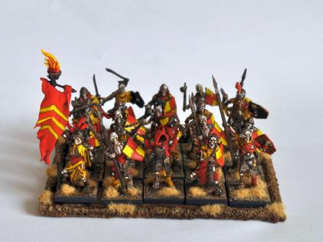 Mantic Kings of War Undead Skeleton Regiment by FeldungAnfauglir