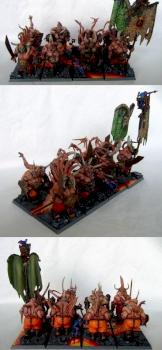 Chaos Ogre Regiment by BeastMum