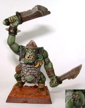 Old GW plastic orc by paleotaur