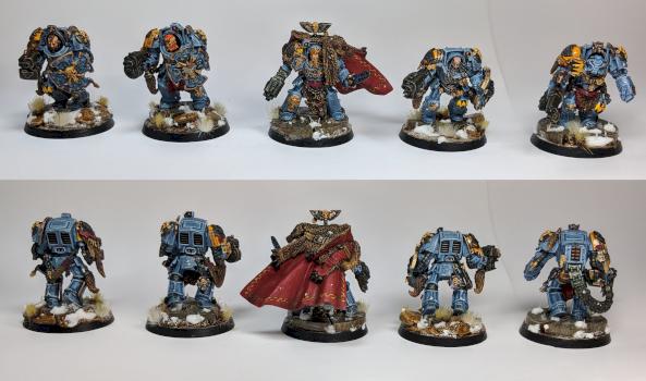 Space Wolves, Wolf Guard Terminator Squad by Blackmane