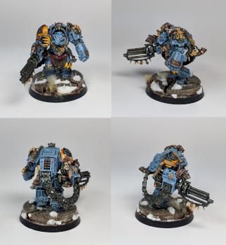 Space Wolf, Wolf Guard Terminator assault cannon by Blackmane