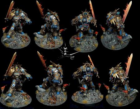 Roboute Guilliman Space Marines Both Head's Painted Warhammer 40K by CroWarGamePainting