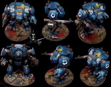 Primaris Redemptor Dreadnought Ultramarines Modded by CroWarGamePainting