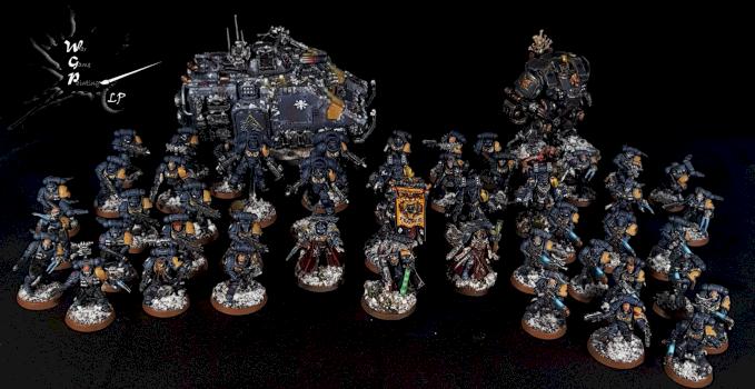 Primaris Space Wolves Army Fully Modded by CroWarGamePainting