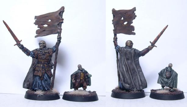 Undead Banner Bearer and Undead Hobbit by wskr14