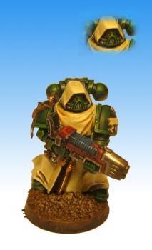 Dark angels veteran with plasme gun by jchandleragmail.com