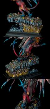 Warriors of Chaos Lord on Manticore , Details by SCHIRAGA