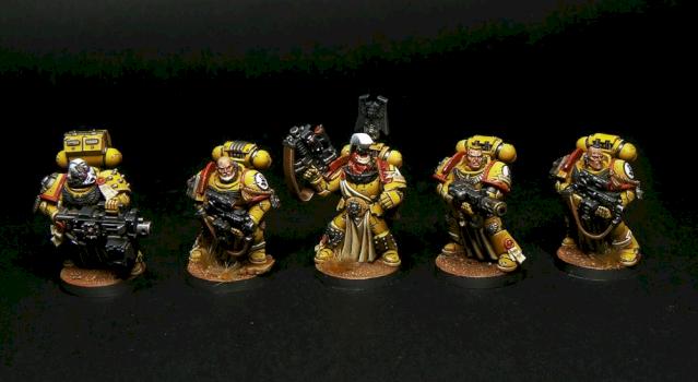 Space marines imperial fists sternguard veterans squad by karpunk