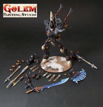 Magnetized Eldar ulthwe wraithknight by Gary Connell