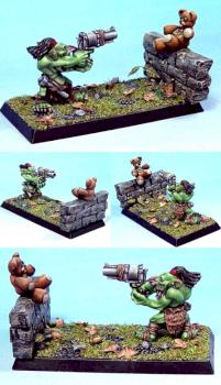 Gobbo (grot) shooting practice by cdukino