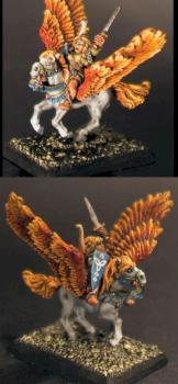 15mm Female Elf on Pegasus, Demonblade (CCV winner) by blackfly