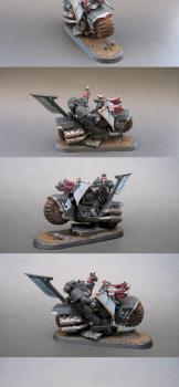 Dark Angels Ravenwing Bike by kabaddon