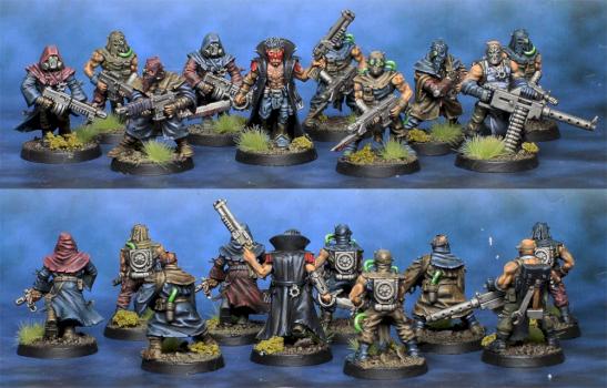 Chaos Cultists with autoguns by lono