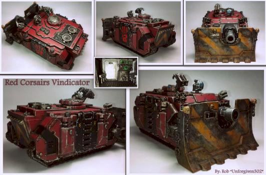 Red Corsairs Vindicator by unforgiven302