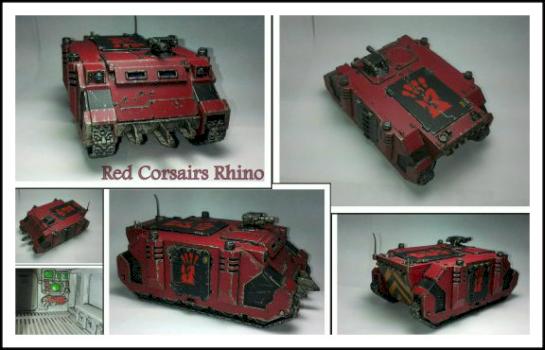 Red Corsairs Rhino Transport by unforgiven302