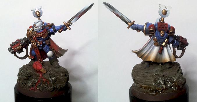 Space Marines Ultramarines Custom Captain [auction] by bou87