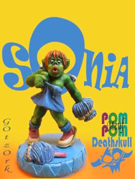 Ork, Sonia Pom pom Meuf deathskull by Gotzork