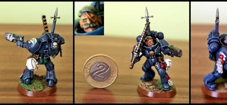 Dark Praetorians Space Marines Veteran Sargeant by PhobosPL