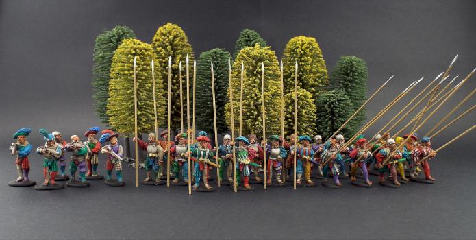 28mm Warlord Games ~ (Pro-Gloria) Landsknechts Pikes, by avalonindustries2040