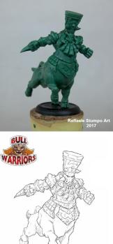 Kalach -Bull centaur- Green by Raffaele Stumpo