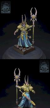 Sorcerer Lord in Chaos Sun Armor by We7