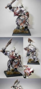 Beasts of Chaos Beastmen Beastman Minotaur Bullgor Swinotaur Minoboar, kitbashed conversion by Hamish Longstride