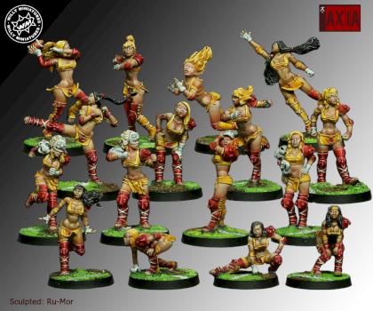 Willy miniatures Amazon team boxart by axia