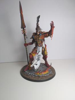 Warhammer 40k Aeldari Eldar Avatar of Khaine  Magnetised variant #2 by Dad Paints Minis