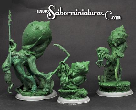 Cthulhu creatures by Scibor