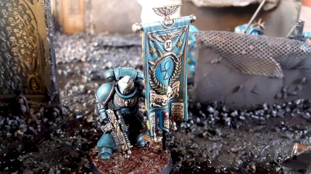 Primaris Space Marine Ancient Warhammer 40k by oscarsammuel