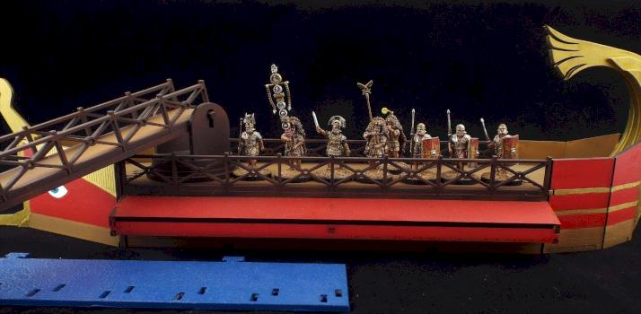 28mm Roman Warship Large Quinquereme Kit- with Corvus by avalonindustries2040