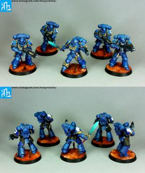 Primaris Marines Intercessor Squad by HooY