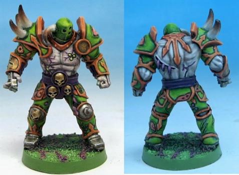 Blood Bowl Plague warrior by Madzi