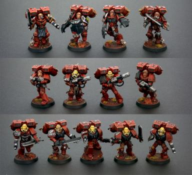 Blood Angels Assault Squad by Johnnyhorse