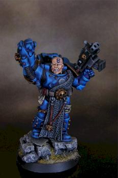 Space Marine Ultramarine Veteran by Machines Are Us